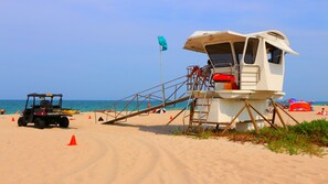 Lifeguard on duty at the pristine waters and white sand beaches of South Beach!