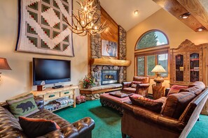 The living room is perfect for relaxing at the end of the day.