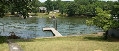 View of Dock and Cove from porch