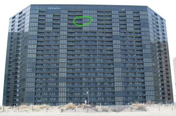 Ocean side of GS.  Unit location is circled.