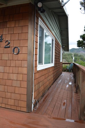 South side of house and deck