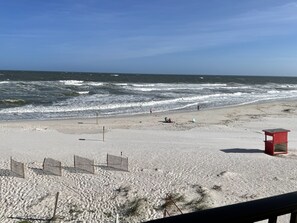 View of Beach from Balcony