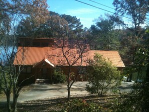 Front of House with New Copper Metallic Roof