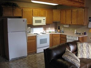 All the amenities in the fully stocked kitchen