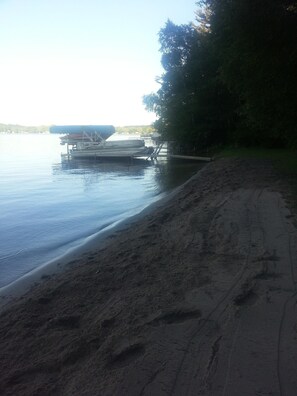 Pier/Dock on SE of Beach - those bringing their own boats can moor here.