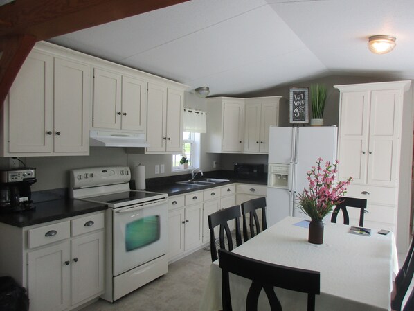 Kitchen and dining area