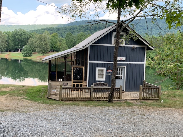 Lake house cabin (front view)