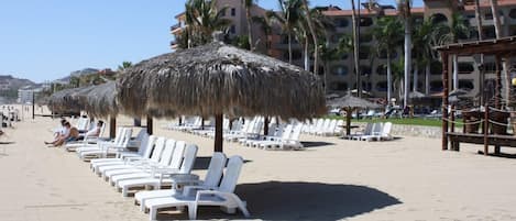 The beach in front of Coral Baja