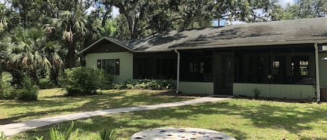 Front of house with view of St Johns River 