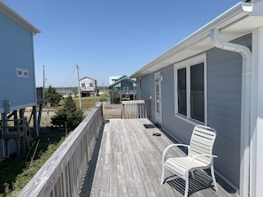 Side deck looking at the sound