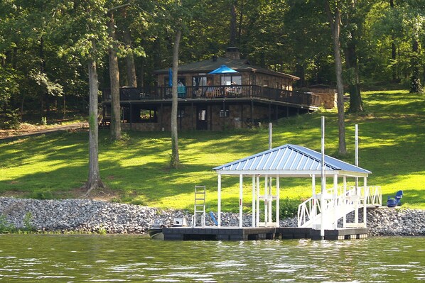 Gentle Slope to Your Private Dock only 100 ft. away.