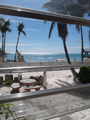 From inside!