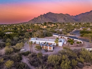 Aerial view of the property looking north to the westward Look Resort.