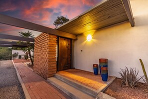 Front door with keyless entry