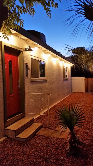 Patio at night