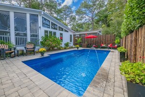 Welcome to Chesapeake Street, where a refreshing and secluded private pool retreat greets you with open arms.