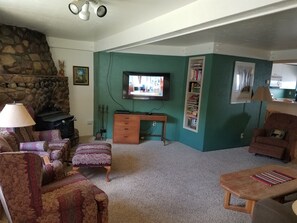 Living room with bookcase