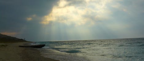 Ship wreckage washed ashore on Lake Michigan 