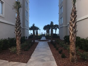 Walkway to Beach between Towers 