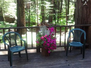 Enjoying the deck and view