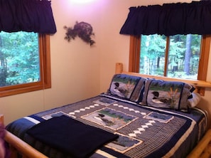 Main floor bedroom with Queen size bed