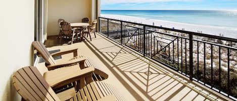 Balcony - 
Bella Riva Resort, Okaloosa Island Fort Walton Beach Florida Vacation Rentals