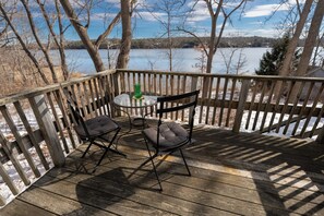 Deck overlooking Kennebec River
