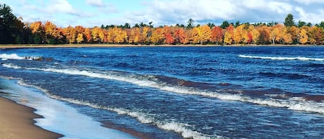 The west end of the bay during  the fall