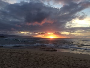 Sunset Point on Oahu's North Shore has amazing  sunsets almost every night 