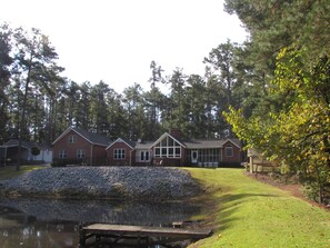 View from back of property, 1 acre pond