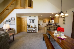 Dining room w/ huge table