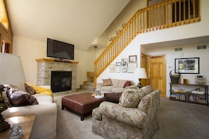 Great Room with gas fireplace