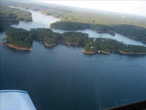 VIEW OF CABIN LOCATION FROM THE AIR