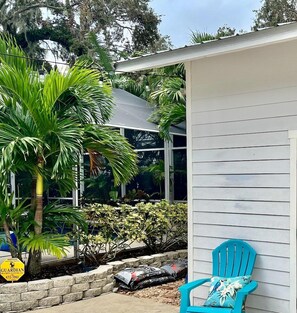 Coastal Cabana Front Door Entrance