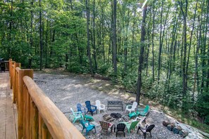 Back yard view from deck