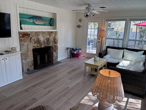 Living Room with Fireplace