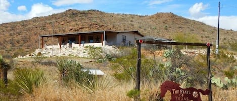 Front View of Property with Property Sign