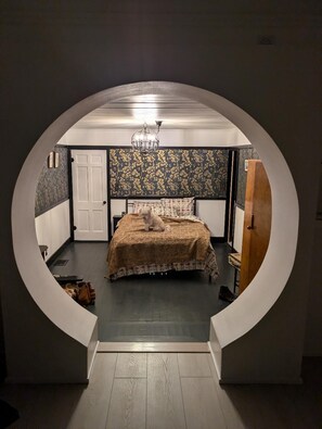 part of the new suite at night
