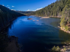 Aerial view of Tumalo Lake