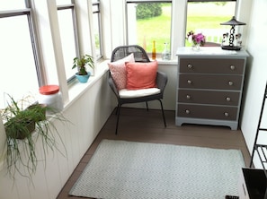 Sun porch, main entry - perfect for leaving sandy shoes outside.