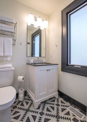 Full size bathroom with tub