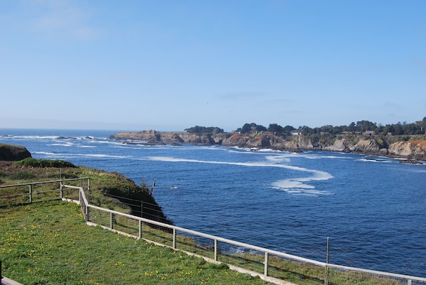 Caspar Anchorage and the Mighty Pacific ... view from all windows along the back