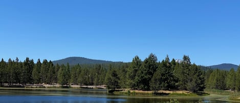 Aspen Lake right outside our condo.