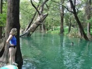 Famous Blue Hole- only 1 mile from house!! swimming is divine!