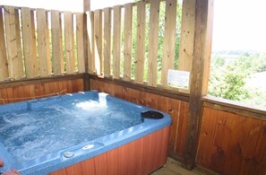 Hot-tub on the Downstairs Porch