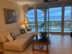 Living room.  Spacious and uncluttered

