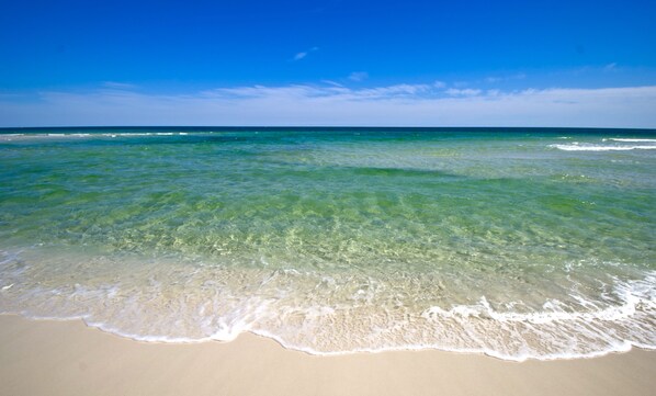 Emerald waters on one longest beaches in Florida.  16 miles of National Seashore