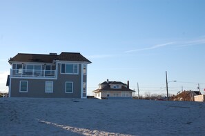 View of the house from the beach