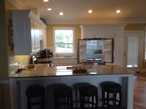 Kitchen with granite counter tops