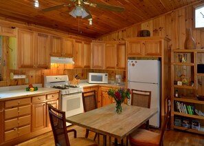 Kitchen and eating area